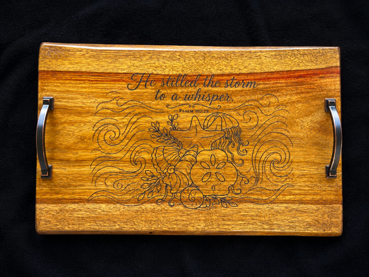 Still Waters Canarywood Serving Tray | Legacy Collection