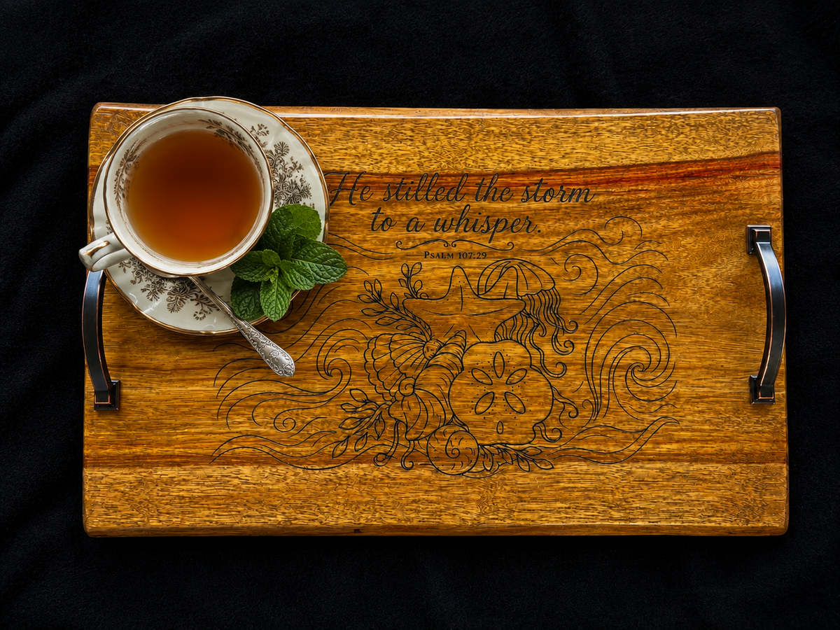 Still Waters Canarywood Serving Tray | Legacy Collection