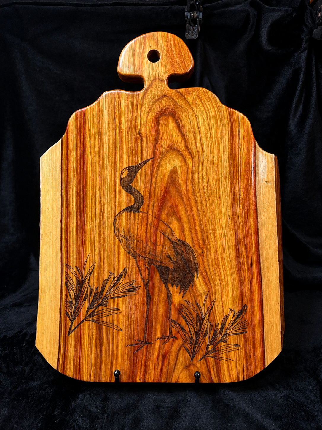 The Heron — One-of-a-Kind Canarywood Serving Board