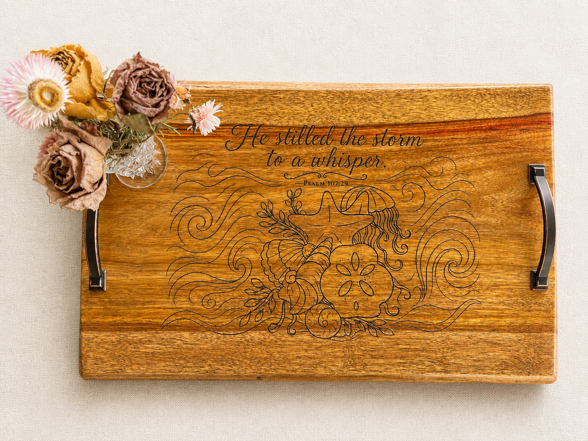 Still Waters Canarywood Serving Tray | Legacy Collection